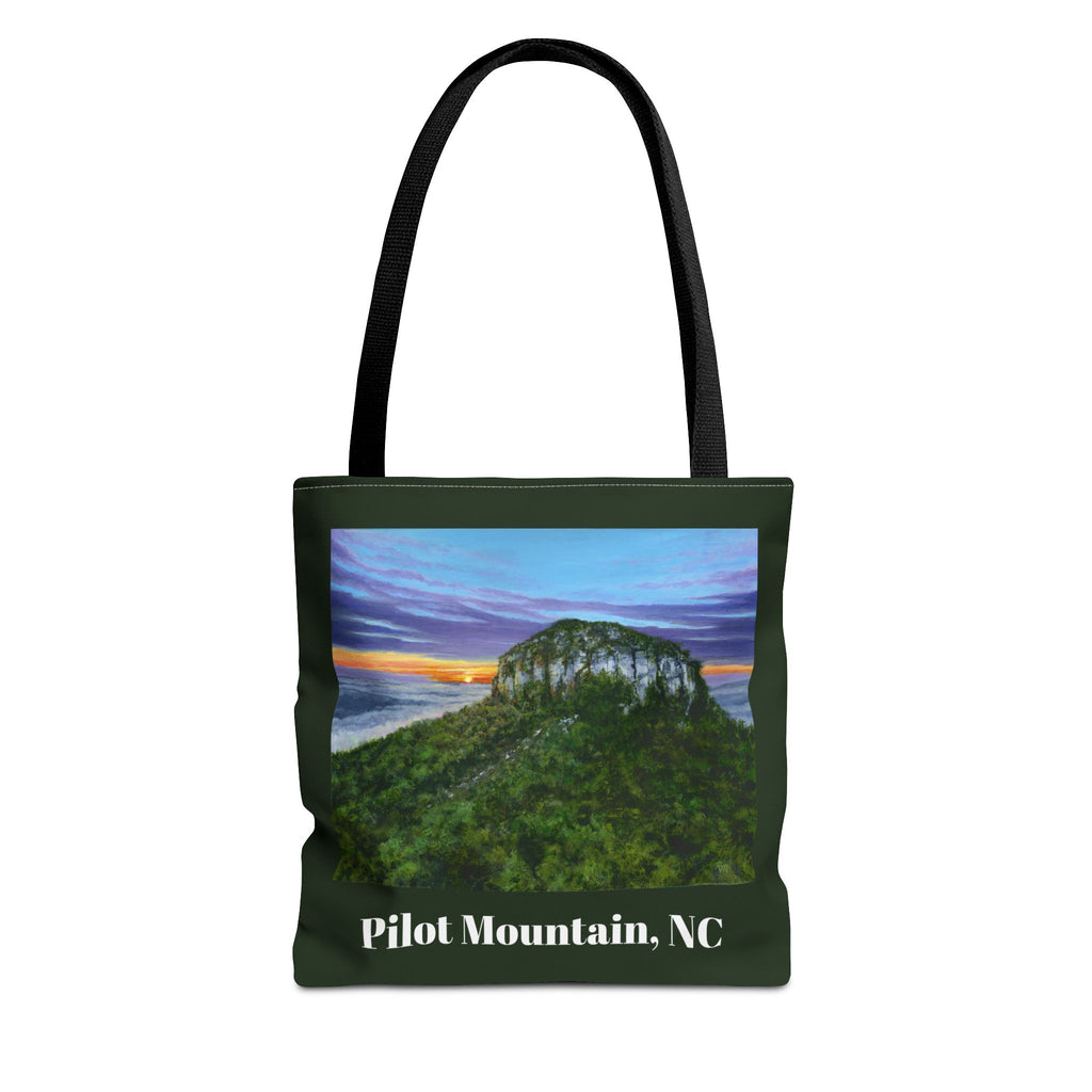 Pilot Mountain | Dark Green Tote Bag
