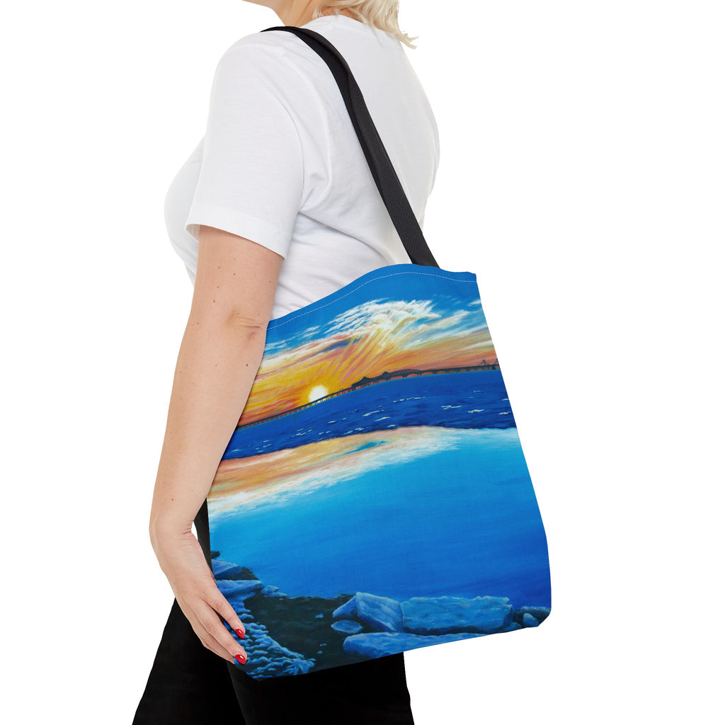 Chesapeake Bay Bridge On Ice | Tote Bag
