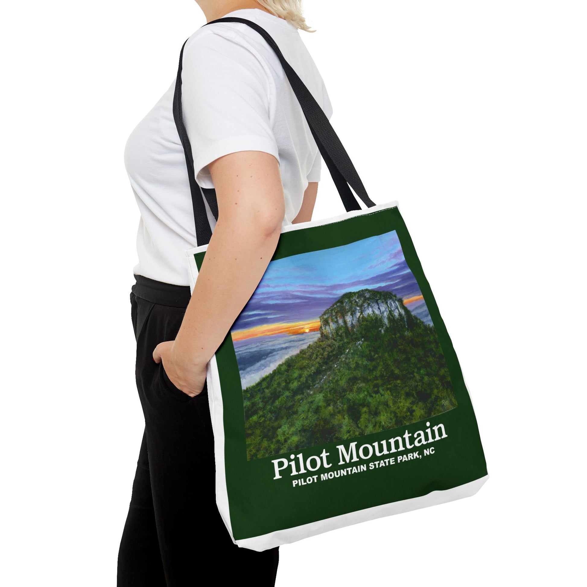 Pilot Mountain Scenic Tote Bag – Perfect for Outdoor Adventures, Beach Trips, and Everyday Use