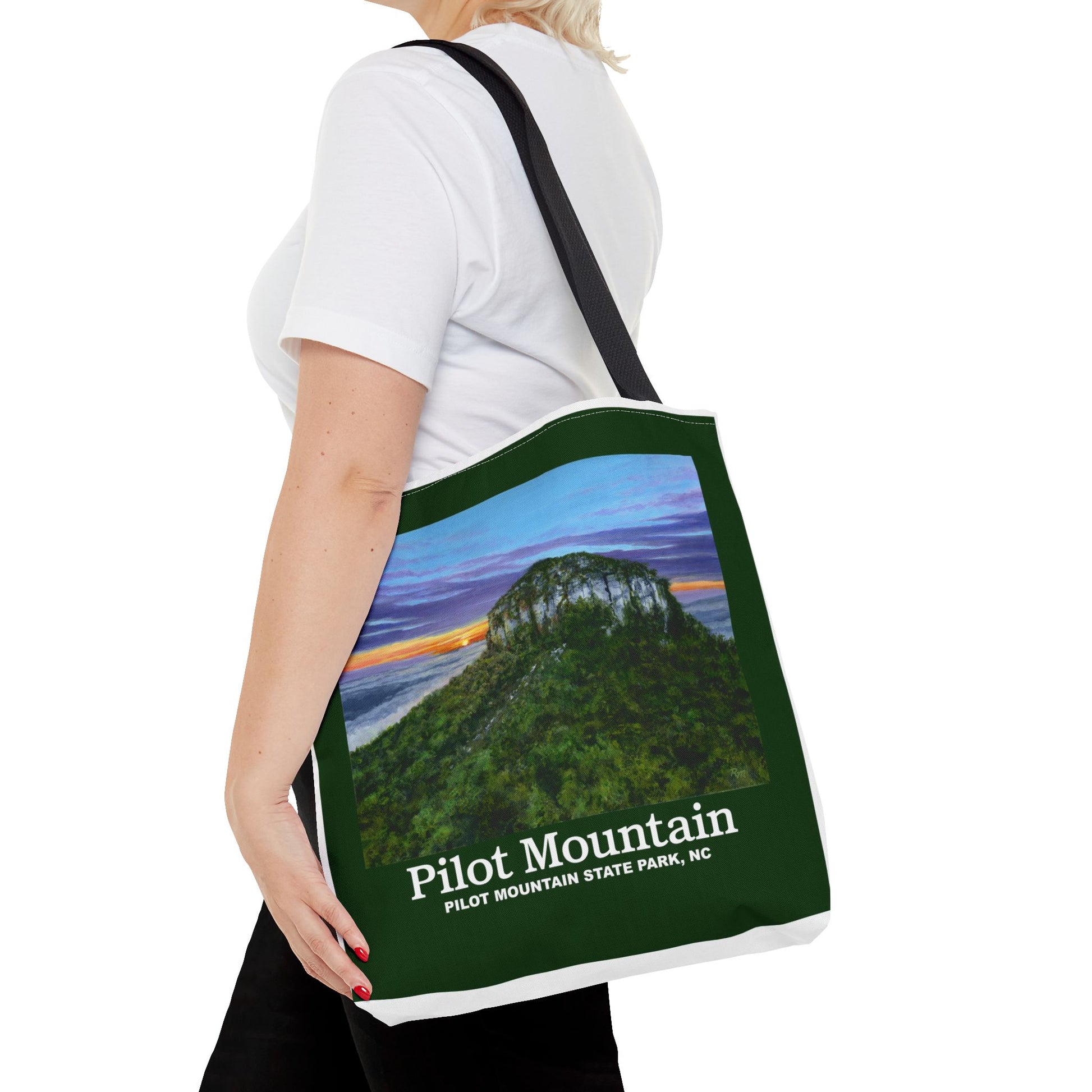 Pilot Mountain Scenic Tote Bag – Perfect for Outdoor Adventures, Beach Trips, and Everyday Use