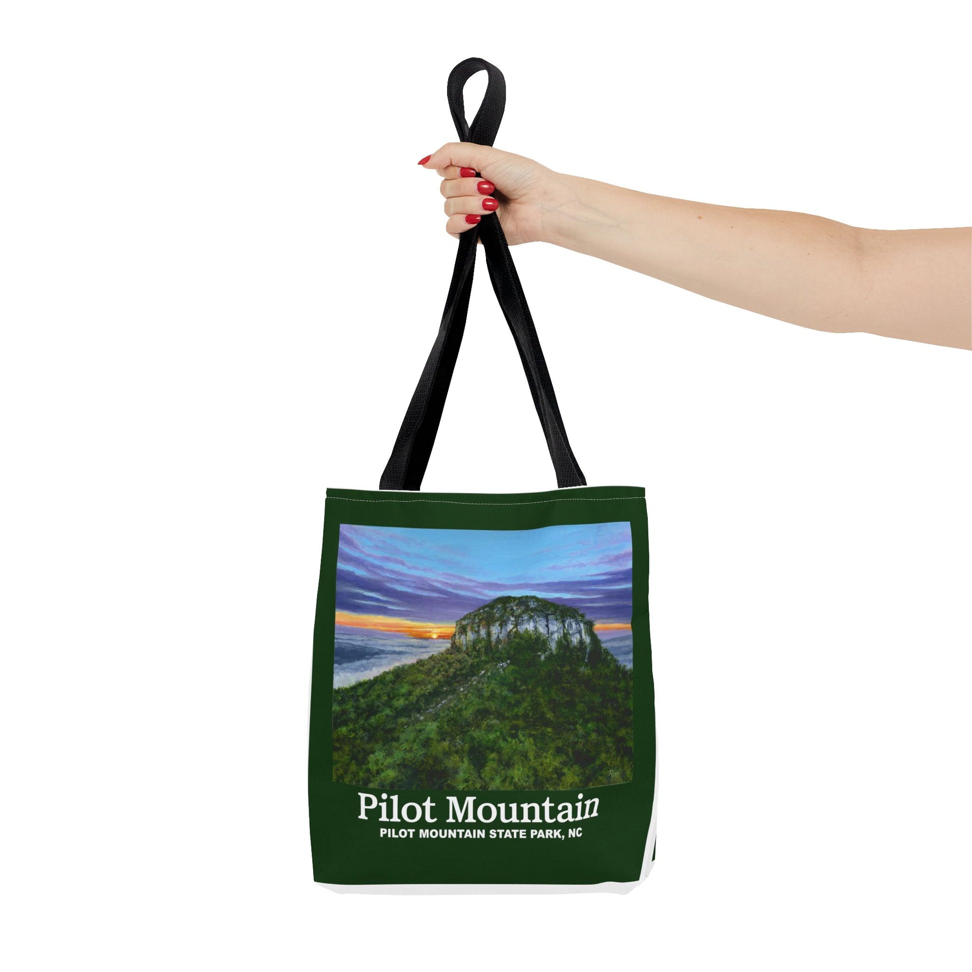 Pilot Mountain Scenic Tote Bag – Perfect for Outdoor Adventures, Beach Trips, and Everyday Use