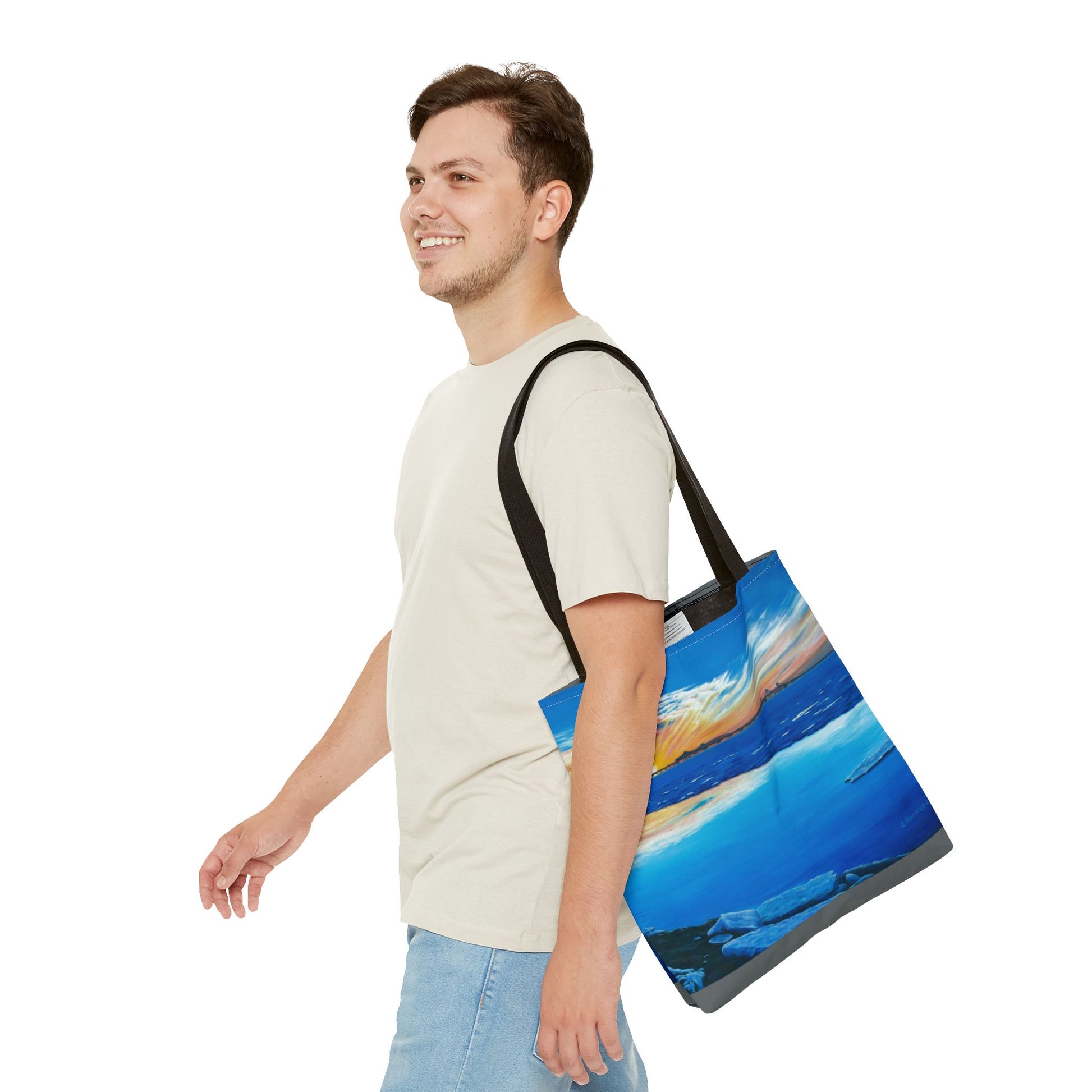 Chesapeake Bay Bridge On Ice Tote Bag